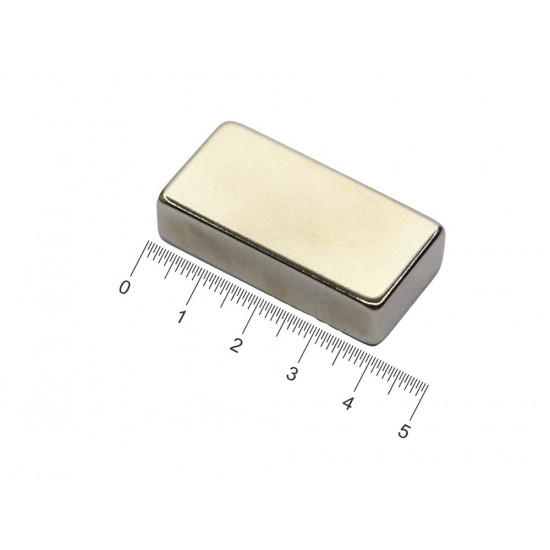 Ímã de neodímio bloco 40 x 20 x 10 mm - N42